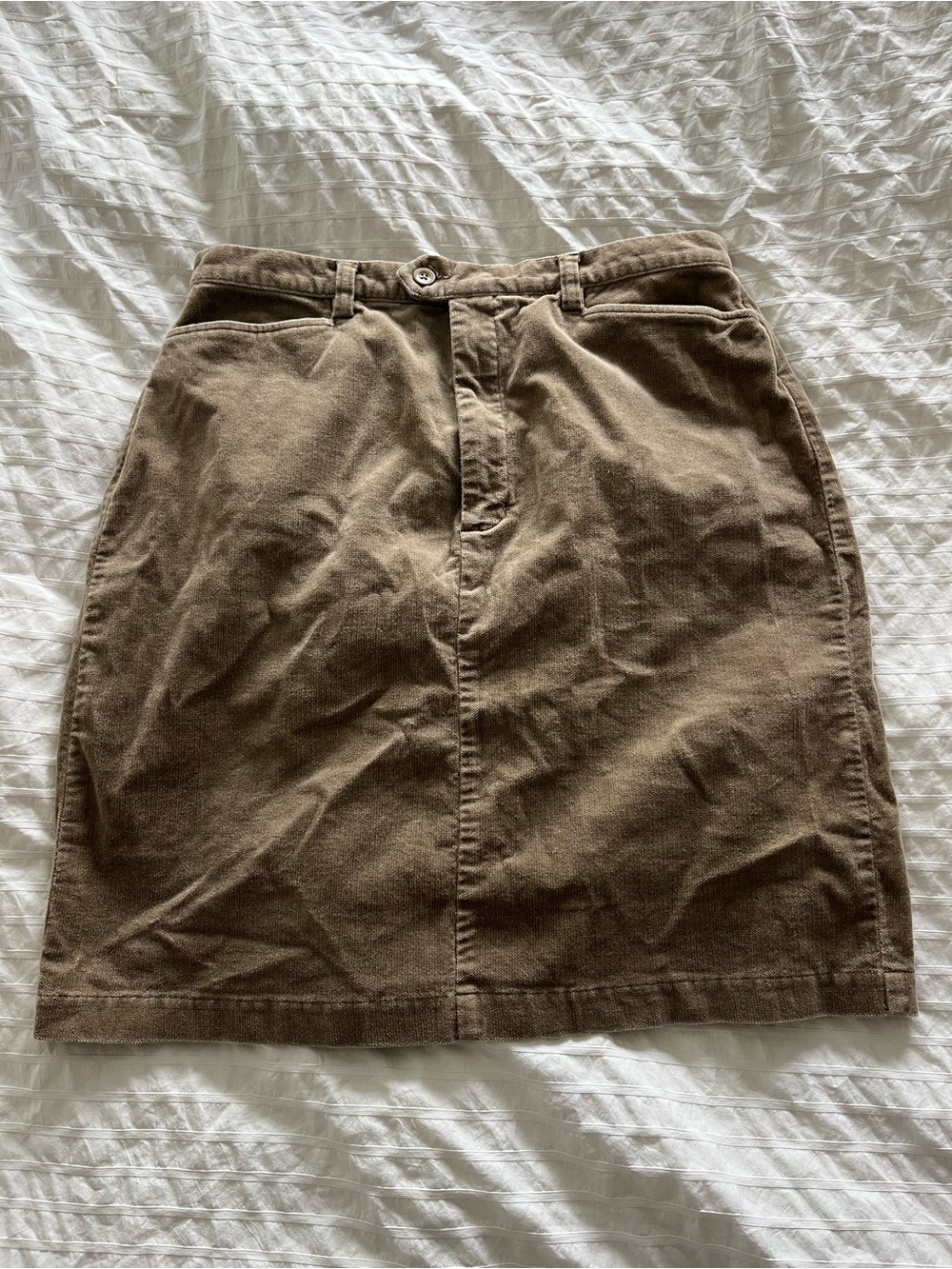 VTG Eddie Bauer Women's Brown Corduroy Skirt